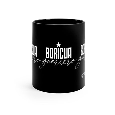 Boricua Guerrero Black mug 11oz