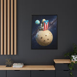 Boricua en la Luna │ Edición Limitada - "Borincano 3D" Canvas 30 x40 pulgadas