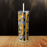 Leyenda Skinny Tumbler with Straw, 20oz