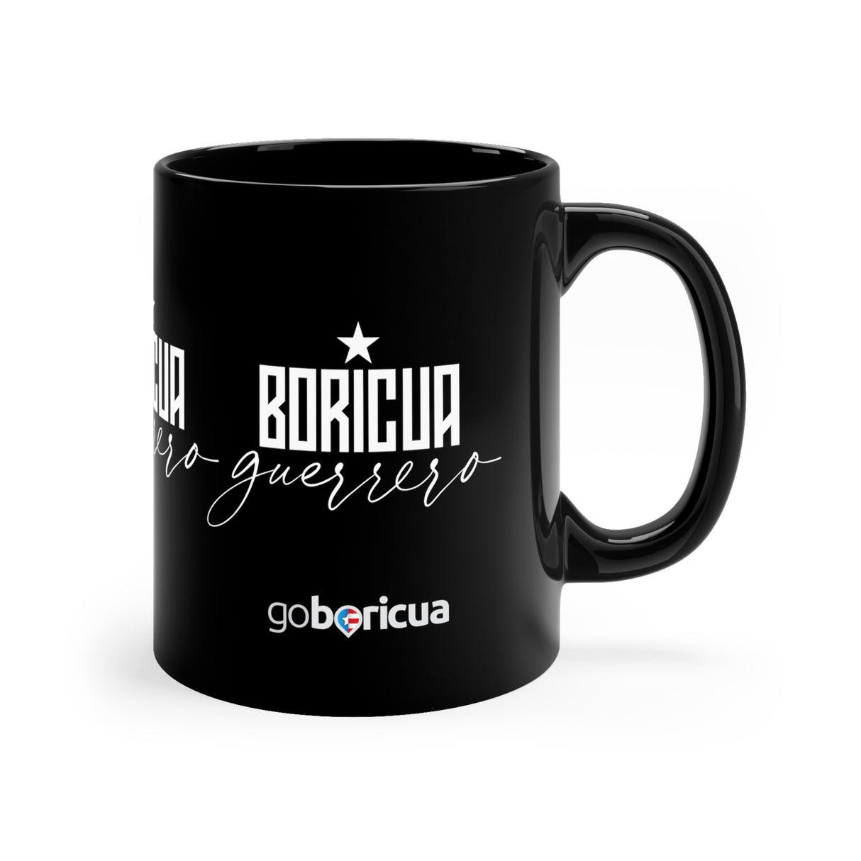 Boricua Guerrero Black mug 11oz