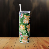 Taino Skinny Tumbler with Straw, 20oz