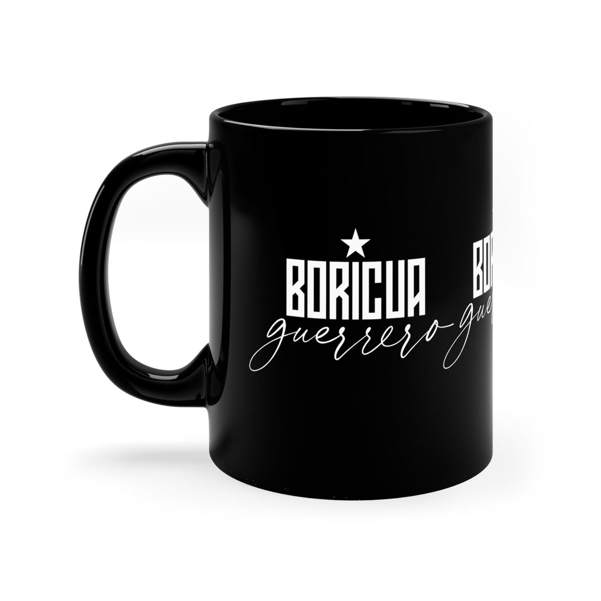 Boricua Guerrero Black mug 11oz