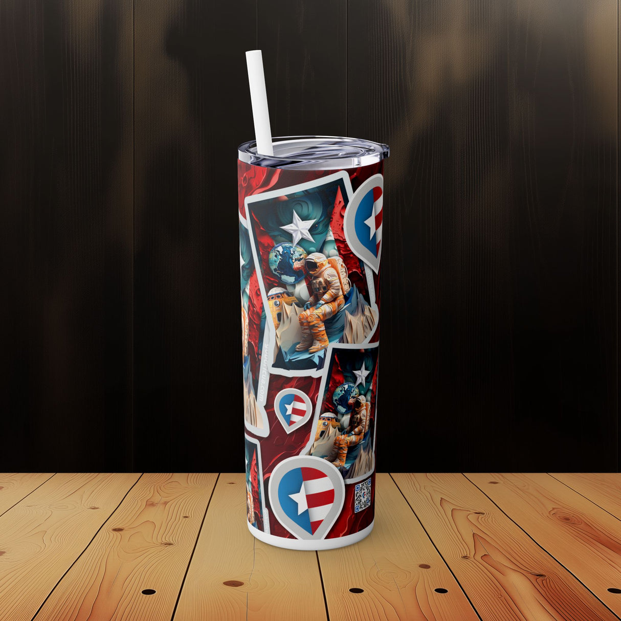 Soñador Skinny Tumbler with Straw, 20oz
