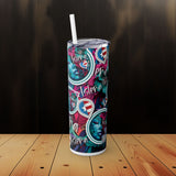 Isleña Skinny Tumbler with Straw, 20oz