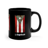 Bandera Puerto Rico Madera Black mug 11oz