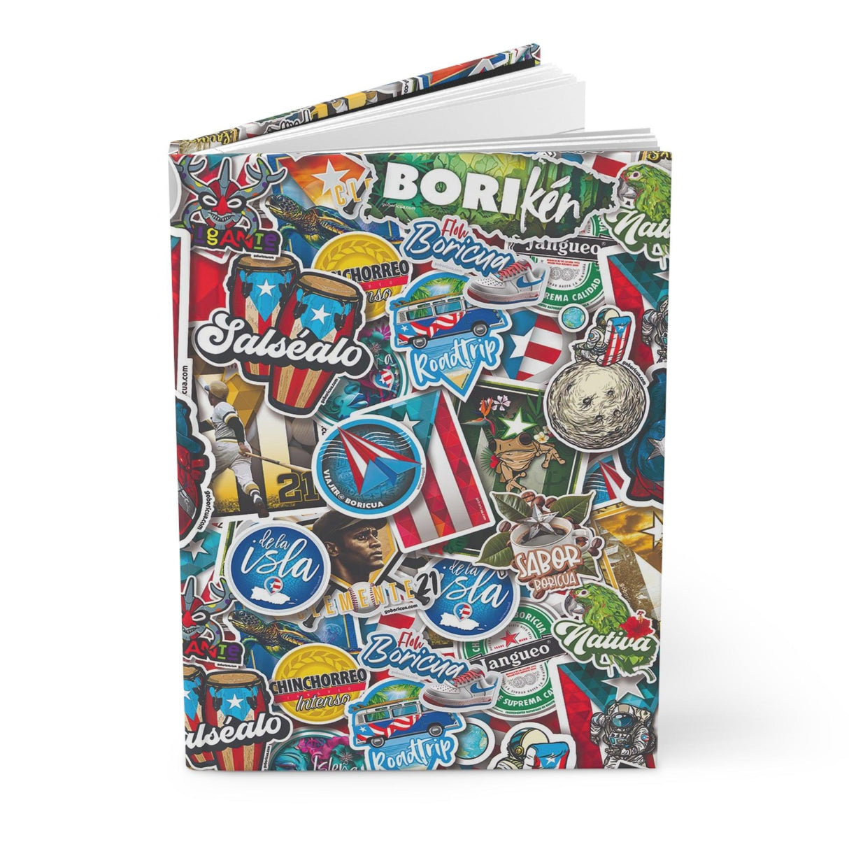 GoBoricua Stickers Hardcover Journal Matte