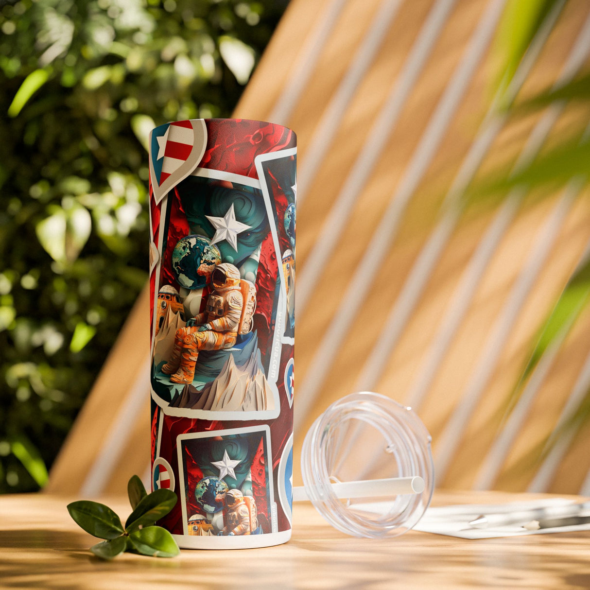 Soñador Skinny Tumbler with Straw, 20oz