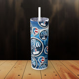 De la Isla Skinny Tumbler with Straw, 20oz