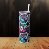 Isleña Skinny Tumbler with Straw, 20oz
