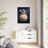Boricua en la Luna │ Edición Limitada - "Borincano 3D" Canvas 30 x40 pulgadas