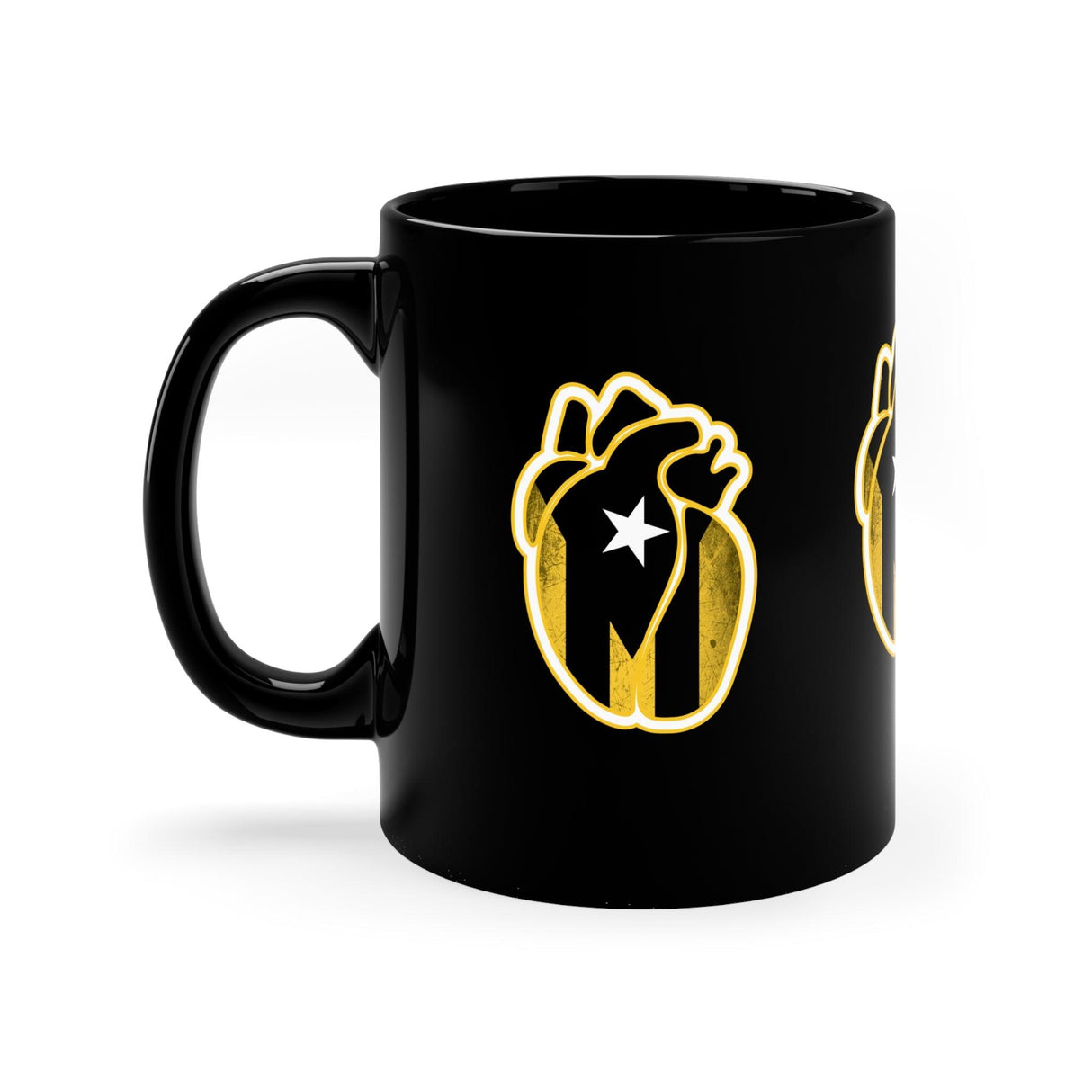 Corazón Dorado Black mug 11oz