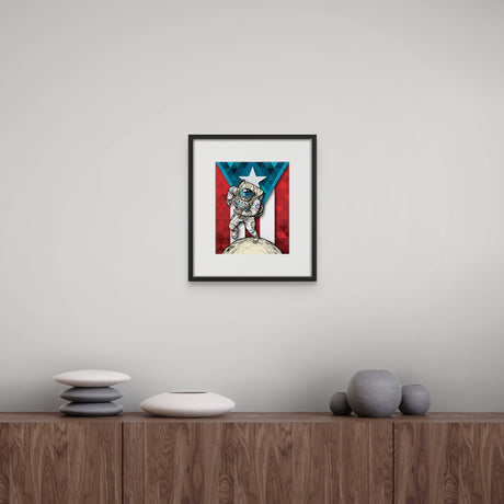 Gráfica Borincano Flag 11x14: Puerto Rico - Impresión Giclee de Alta Calidad